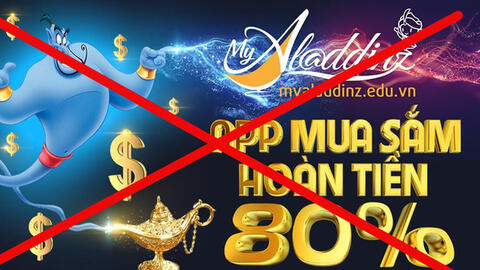 Bộ Công an cảnh báo hình thức lừa đảo của App MyAladdinz