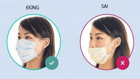 Khuyến cáo những sai lầm khi đeo khẩu trang phòng dịch