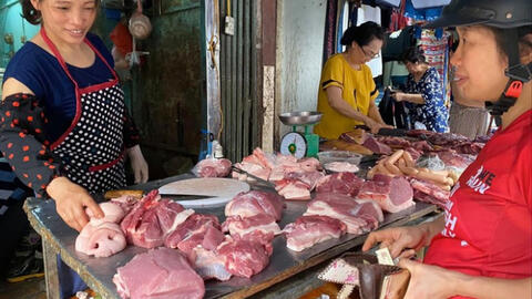 Giá thịt lợn tăng lên hơn 200.000 đồng/kg