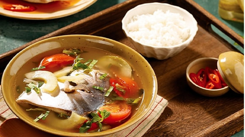 Món ngon mỗi ngày: Canh cá chim dưa muối
