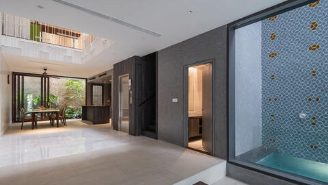 Nhà ống 500m2 độc đáo tại Hà Nội