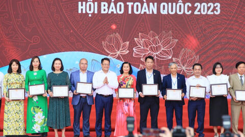 Thông điệp "Đoàn kết - Chuyên nghiệp - Văn hóa - Sáng tạo" thể hiện rõ trong từng hoạt động ở Hội Báo toàn quốc