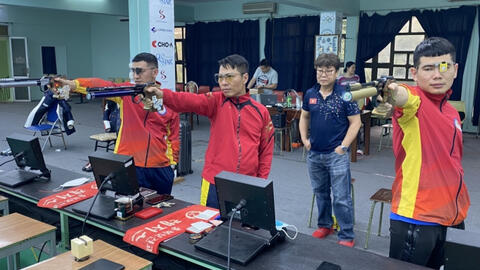 SENAVI treo thưởng cho vận động viên đội tuyển Bắn súng giành vé dự Olympic Tokyo 2021