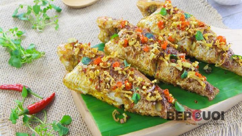 Món ngon mỗi ngày: Cá hường chiên sả nghệ
