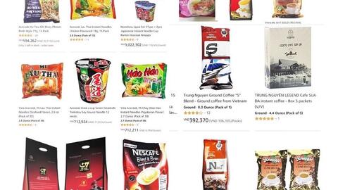 Vượt khó thời COVID-19: Hàng Việt Nam xuất hiện trên Amazon với giá bán cao hơn 10 lần