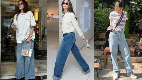 4 kiểu quần jeans không bao giờ lỗi mốt trong tủ đồ của sao Việt