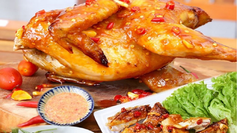Món ngon mỗi ngày: Gà nướng lửa trại