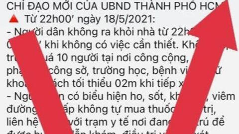 TP.HCM bác thông tin 'yêu cầu người dân không ra khỏi nhà từ 22h'