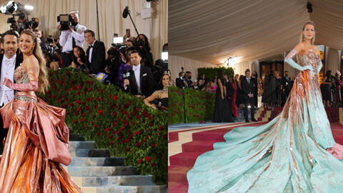 Met Gala 2022: Màn thay váy ngay trên thảm đỏ của Blake Lively chiếm trọn spotlight