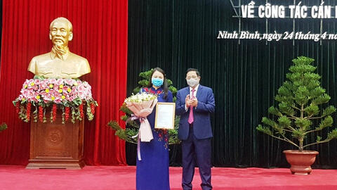 Chủ tịch Hội Liên hiệp Phụ nữ Việt Nam giữ chức Bí thư tỉnh Ninh Bình