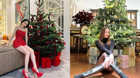 Màn "flex" đã mắt của hai mỹ nhân Vbiz: Khoe nhà lộng lẫy trước Noel nhưng có một chi tiết "cực hot" khiến netizen bị hút mắt