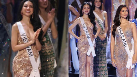 Rộ ảnh Bùi Quỳnh Hoa trên sân khấu Miss Universe sau khi trượt Top 20, biểu cảm gây chú ý