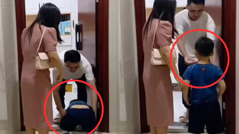 Mẹ bảo con trai quỳ khấu đầu cảm ơn ân nhân đã cứu mình suýt chết đuối, người đàn ông làm hành động khiến dân mạng khen hết lời