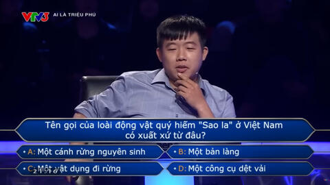 Câu hỏi "Ai là triệu phú" khiến anh công an tuột mất 22 triệu: Về loài động vật ai cũng biết nhưng biết thôi chưa đủ