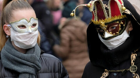 Italy dừng Venice Carnival, phong toả nhiều khu vực vì ca nhiễm virus covid-19 tăng mạnh