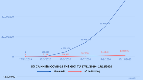 Tròn một năm ngày Trung Quốc xác nhận ca nhiễm COVID-19 đầu tiên, thế giới có hơn 1,3 triệu người tử vong