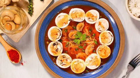 Món ngon mỗi ngày: Mực nhồi tôm xốt tiêu xanh