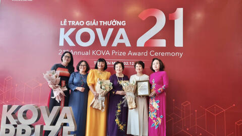 3 nhà khoa học nữ nhận giải thưởng KOVA  hạng mục Kiến tạo