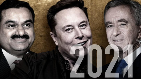 10 tỷ phú giàu nhất thế giới 2021 là ai?