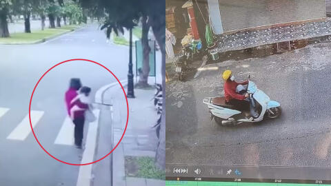Vụ bắt cóc trẻ em ở Hà Nội: Xôn xao khoảnh khắc nữ giúp việc bế cháu bé lên xe máy chở đi để đòi tiền chuộc 1,5 tỉ đồng