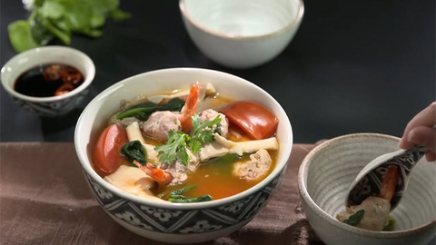 Món ngon mỗi ngày: Canh tôm nấm mồng tơi