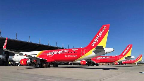 Vietjet tiếp tục điều chỉnh khai thác bay do hưởng của bão số 5
