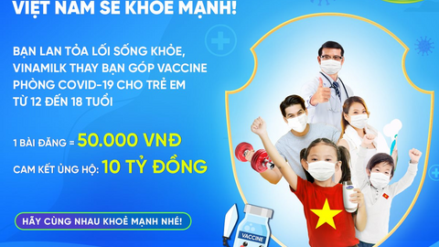 Chỉ cần một việc làm đơn giản, bạn đã góp vaccine cho trẻ em để phòng COVID-19