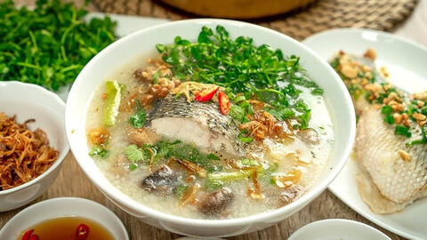 Cháo cá lóc rau đắng Cần Thơ: Thức quà dân dã vùng sông nước miền Tây