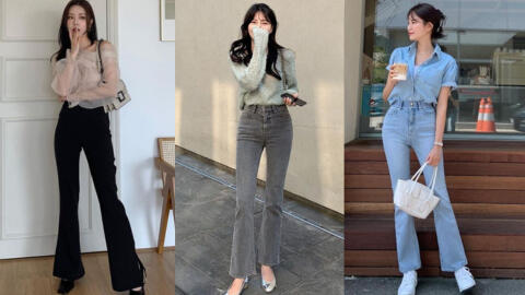 Phối quần jeans ống loe với 7 kiểu áo này, nàng sẽ ghi điểm thanh lịch trong mùa thu năm nay