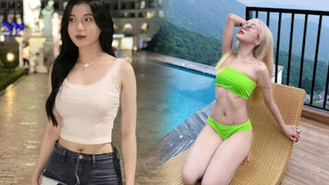 Diện đồ bó sát, hot girl khán đài được khen "ăn đứt" một hot TikToker có tiếng 