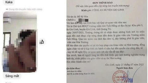 Vì sao trường mầm non rút đơn vụ cô giáo trong clip 'nóng'?