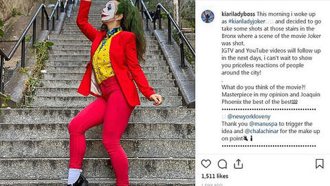 Cầu thang Joker nhảy múa điên cuồng trở thành địa điểm check-in sốt nhất mạng xã hội