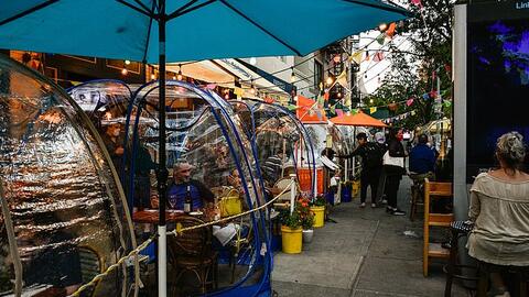 Độc đáo nhà hàng 'bong bóng' ở New York