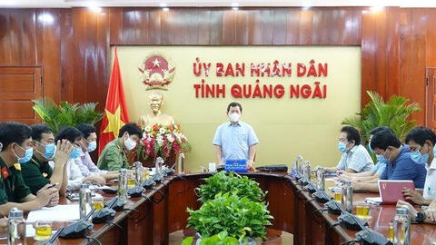 Ghi nhận 5 ca dương tính với COVID-19, Quảng Ngãi giãn cách xã hội 2 nơi theo chỉ thị 16 từ 12h hôm nay.