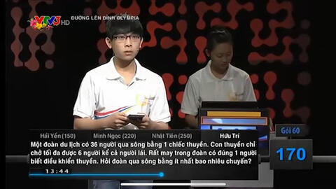 Câu hỏi Olympia chỉ cần làm phép tính chia của học sinh lớp 1 là ra, nhưng thí sinh vẫn phải "chào thua"