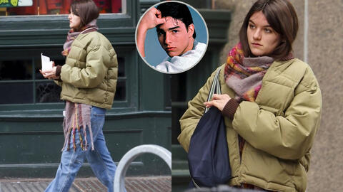 Suri Cruise gây sốt chỉ với 2 bức ảnh dạo phố New York cuối năm, gương mặt ngày càng giống Tom Cruise đến ngỡ ngàng