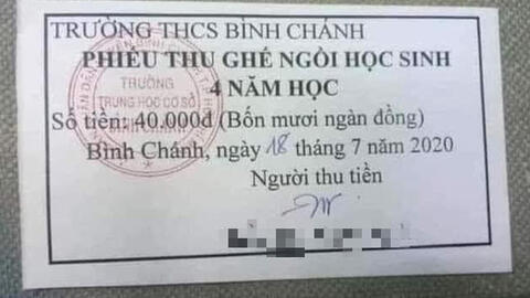 TPHCM yêu cầu trường THCS Bình Chánh trả lại tiền thu ghế ngồi của học sinh