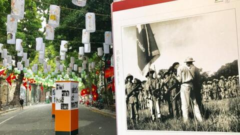 Tái hiện không gian Hà Nội năm 1954 trên phố bích họa Phùng Hưng