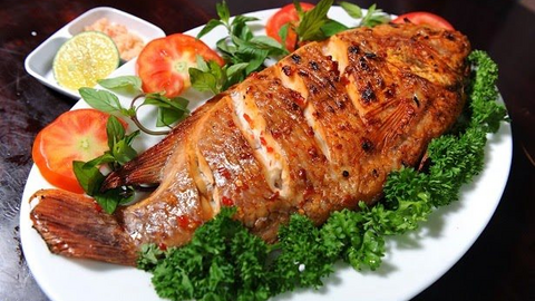 Món ngon mỗi ngày: Cá điêu hồng ngũ vị nướng xốt thơm