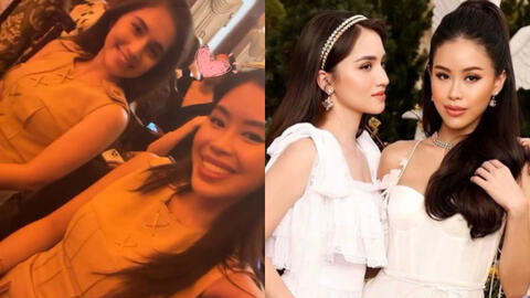 Tiên Nguyễn và bạn gái Hiếu Nguyễn đọ sắc, 1 chi tiết thể hiện “chị em dâu” nhà tỷ phú tâm đầu ý hợp