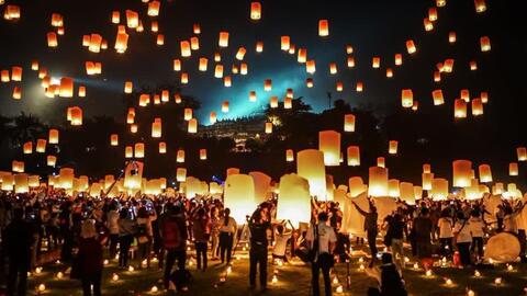 Du lịch Thái Lan tháng 11: Lễ hội thả đèn trời hấp dẫn ở Chiang Mai