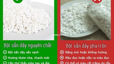 Cách chọn đúng bột sắn dây thơm ngon