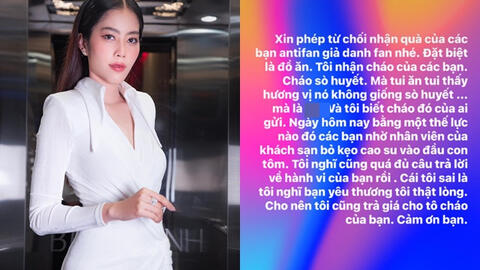 Nam Em bức xúc tố bị antifan hãm hại, gửi tặng đồ ăn trộn chất bẩn