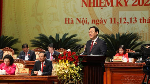 Ông Vương Đình Huệ tái đắc cử Bí thư Thành ủy Hà Nội khóa XVII