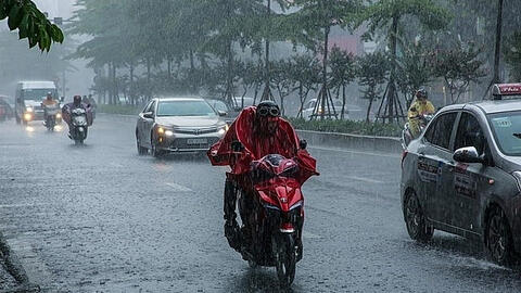Bắc Bộ, Bắc Trung Bộ có mưa to, có khả năng xảy ra lốc, sét