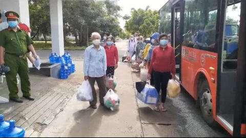 Phú Yên bắt đầu đón hàng ngàn người từ TP.HCM về quê