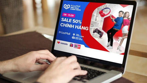 Hàng loạt thương hiệu chính hãng giảm giá trên sàn thương mại điện tử