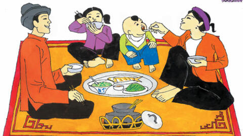 Bữa cơm ấm cúng gia đình Việt