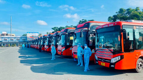 Lâm Đồng tiếp tục đón người dân từ vùng dịch trở về địa phương