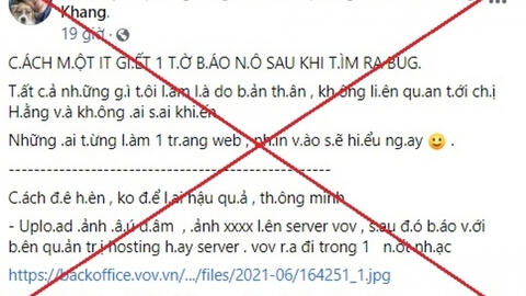 Báo điện tử VOV bị cư dân mạng tấn công sau khi đăng bài viết liên quan đến bà Nguyễn Phương Hằng